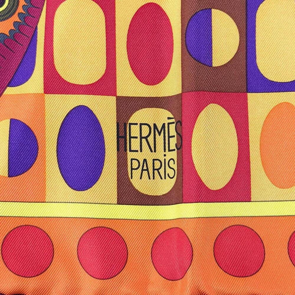 HERMES Authentic Black Silk Scarf - Picture 7 of 9